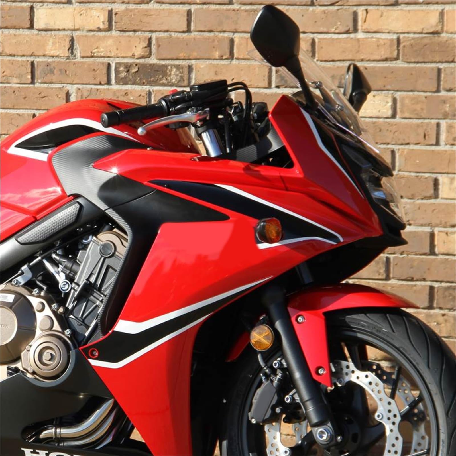 Przednia szyba motocyklowa Szyba przednia motocyklowa Double Bubble do motocykla Honda CBR650F CBR 650F 2014-2018(Transparent)