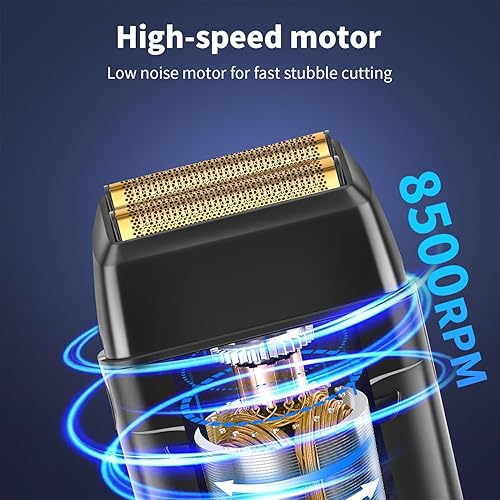 Miniatura 3 de HIENA PRO Afeitadora eléctrica profesional para hombres, recortadora de barba inalámbrica y recortadora de precisión de cabeza calva, afeitado de