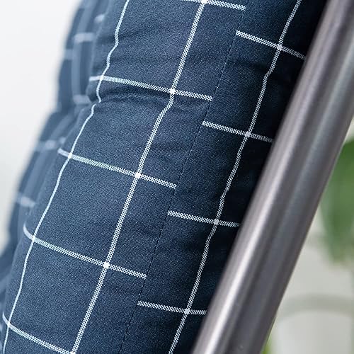 Vista 15 de Cojín para silla tumbona para muebles de patio, cojines de patio para interiores y exteriores, cojín de sofá para silla mecedora, grueso y cómodo
