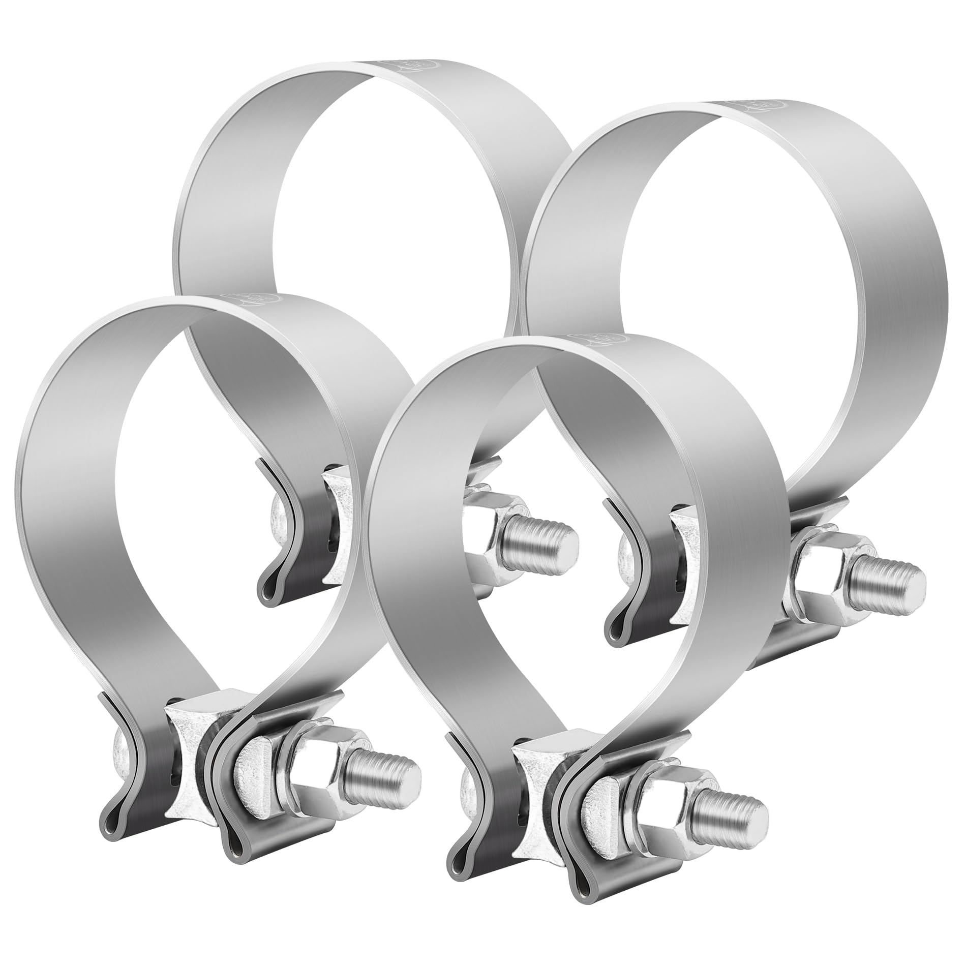 EVIL ENERGY 2.0 Inch Exhaust Clamp,Narrow Band Muffler Clamp Stainless Steel for Pipes,Mufflers,Catalytic Converters