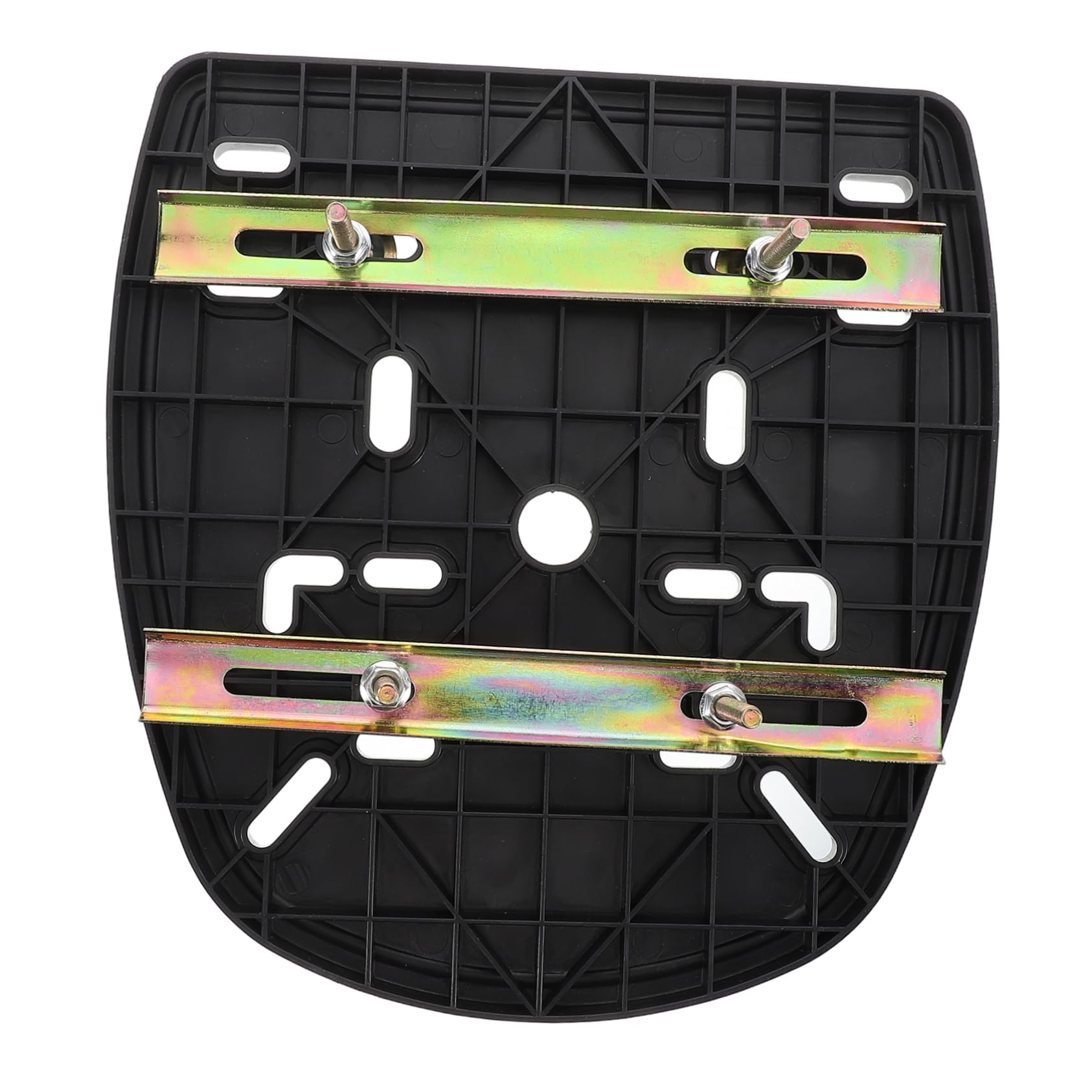 PartyKindom Piastra di Base in Pp e Lega per Bauletto Moto Posteriore Design Spesso, Strisce Antishake e Fissaggio Sicuro, Accessorio per Scatola Posteriore Moto