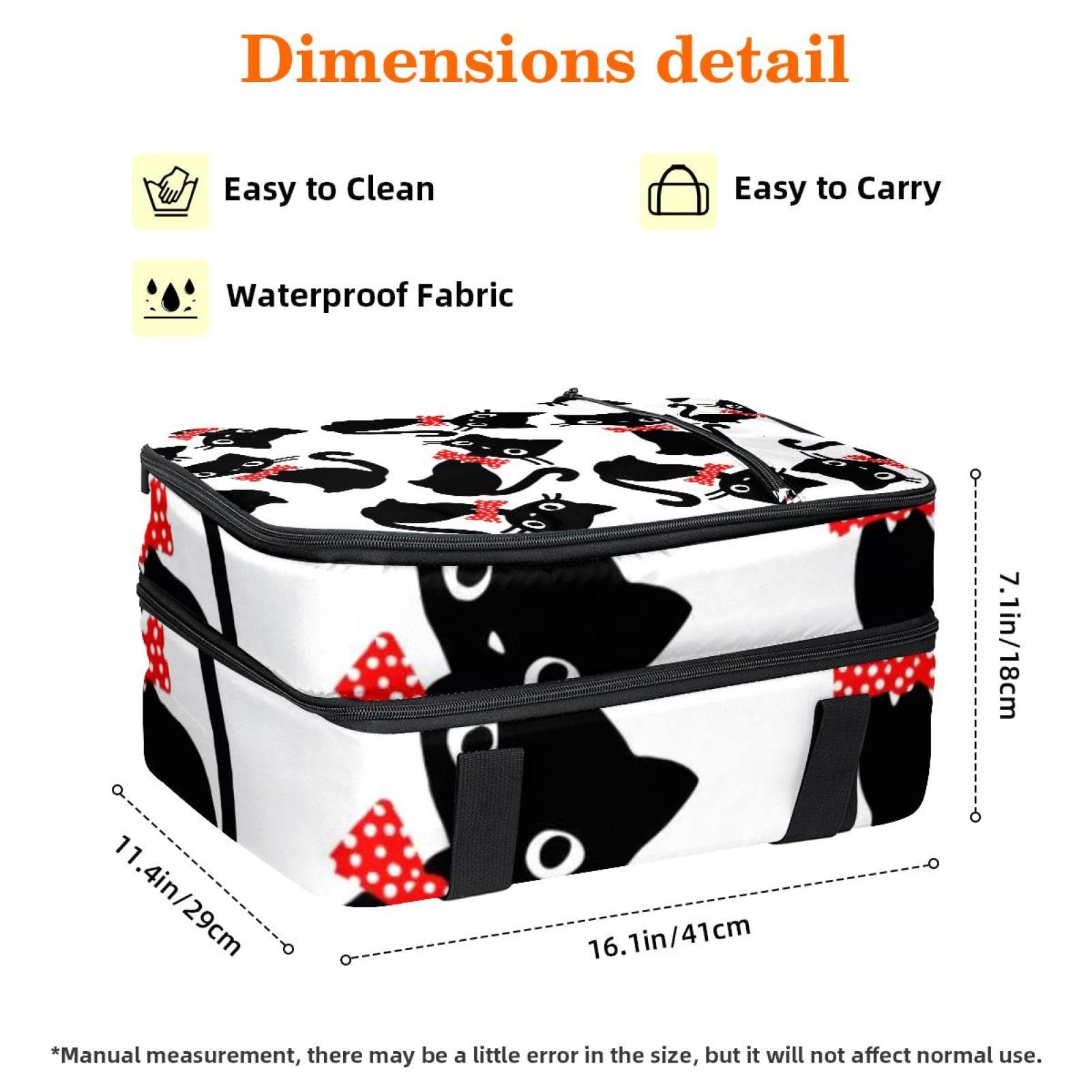 Grand sac à déjeuner isotherme pour homme et femme, double couche, étanche, étanche, réutilisable, sac fourre-tout pour le travail, l'école, le pique-nique, la plage, le camping, les voyages, motif
