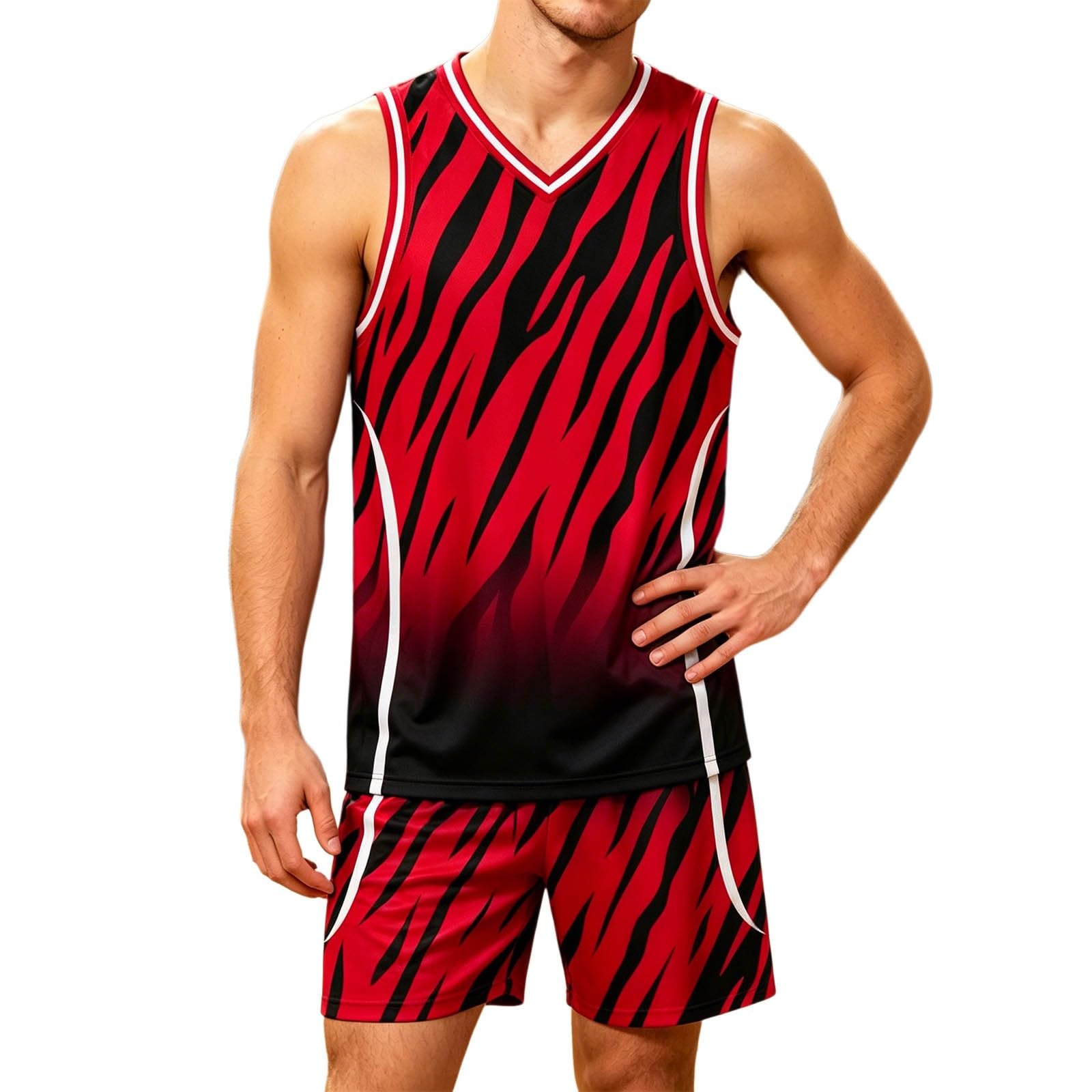 Ensemble homme été chic débardeur et short de sport pour la course - 5