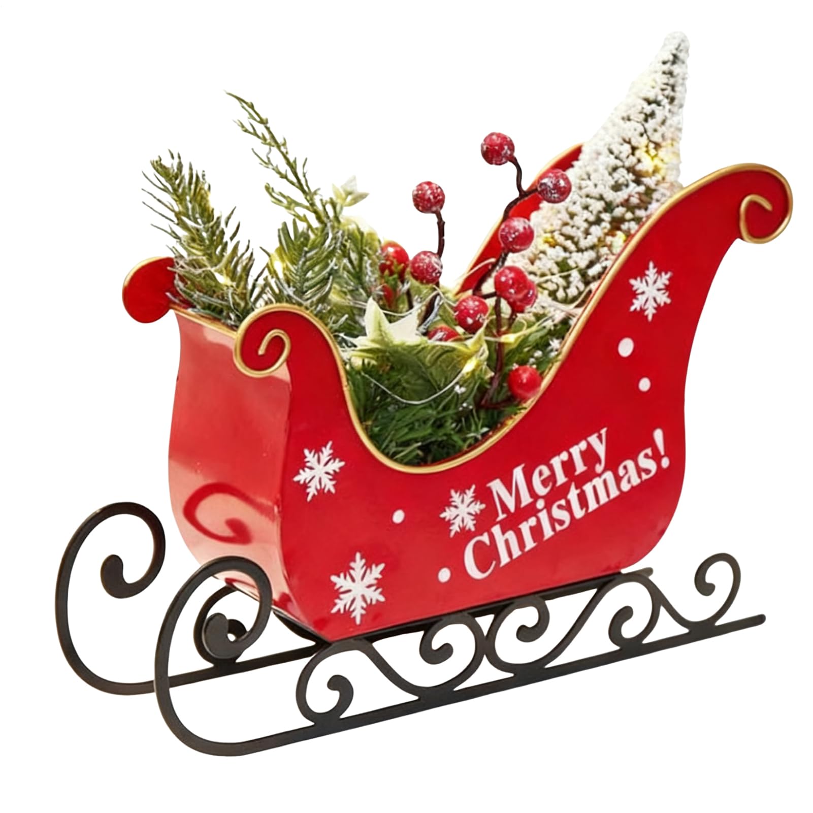 Ornement de traîneau suspendu, décoration créative 3D haut de gamme pour Noël