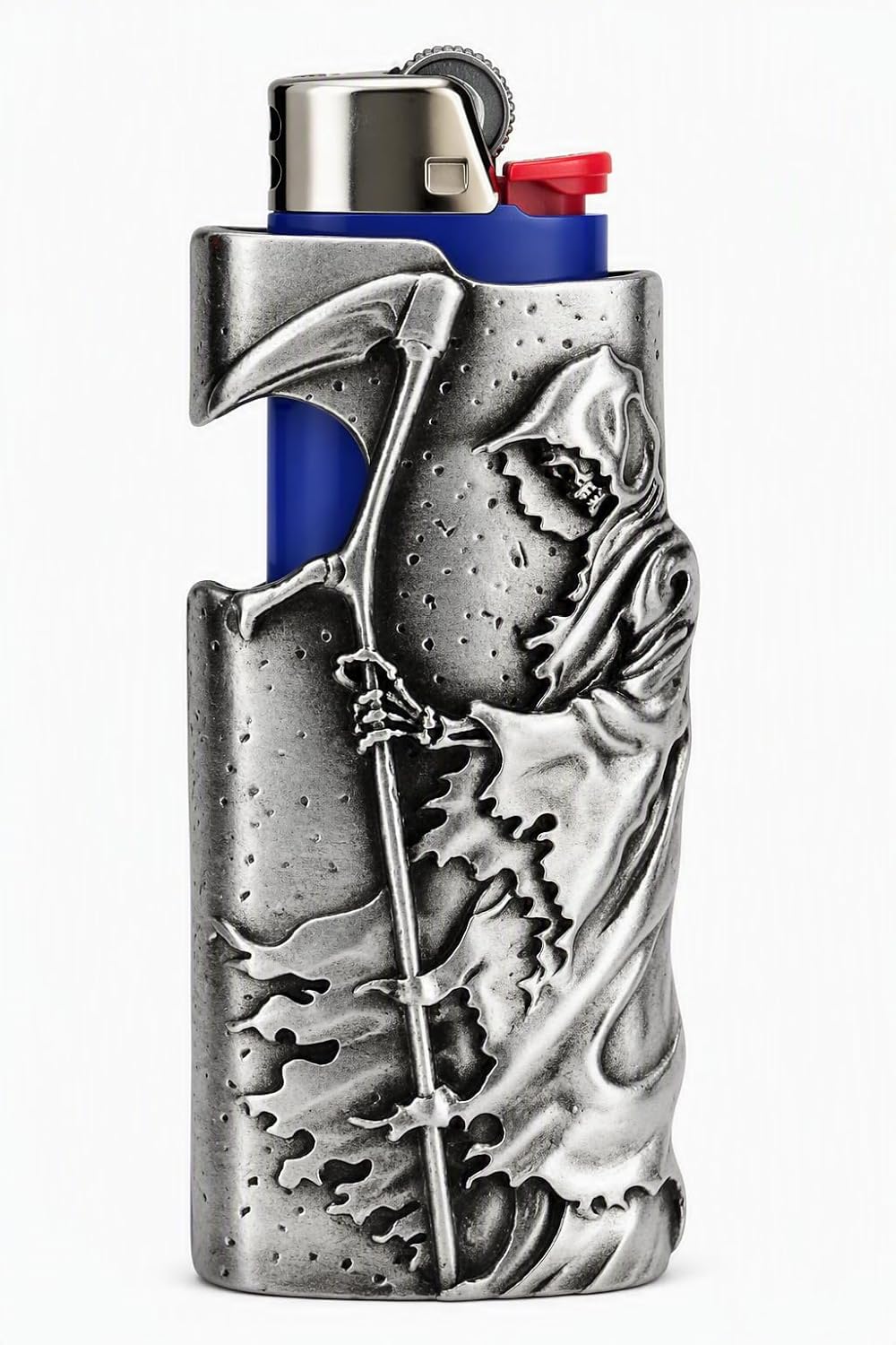 Reaper Death Metal Lighter Case Cover for Full Size Lighters