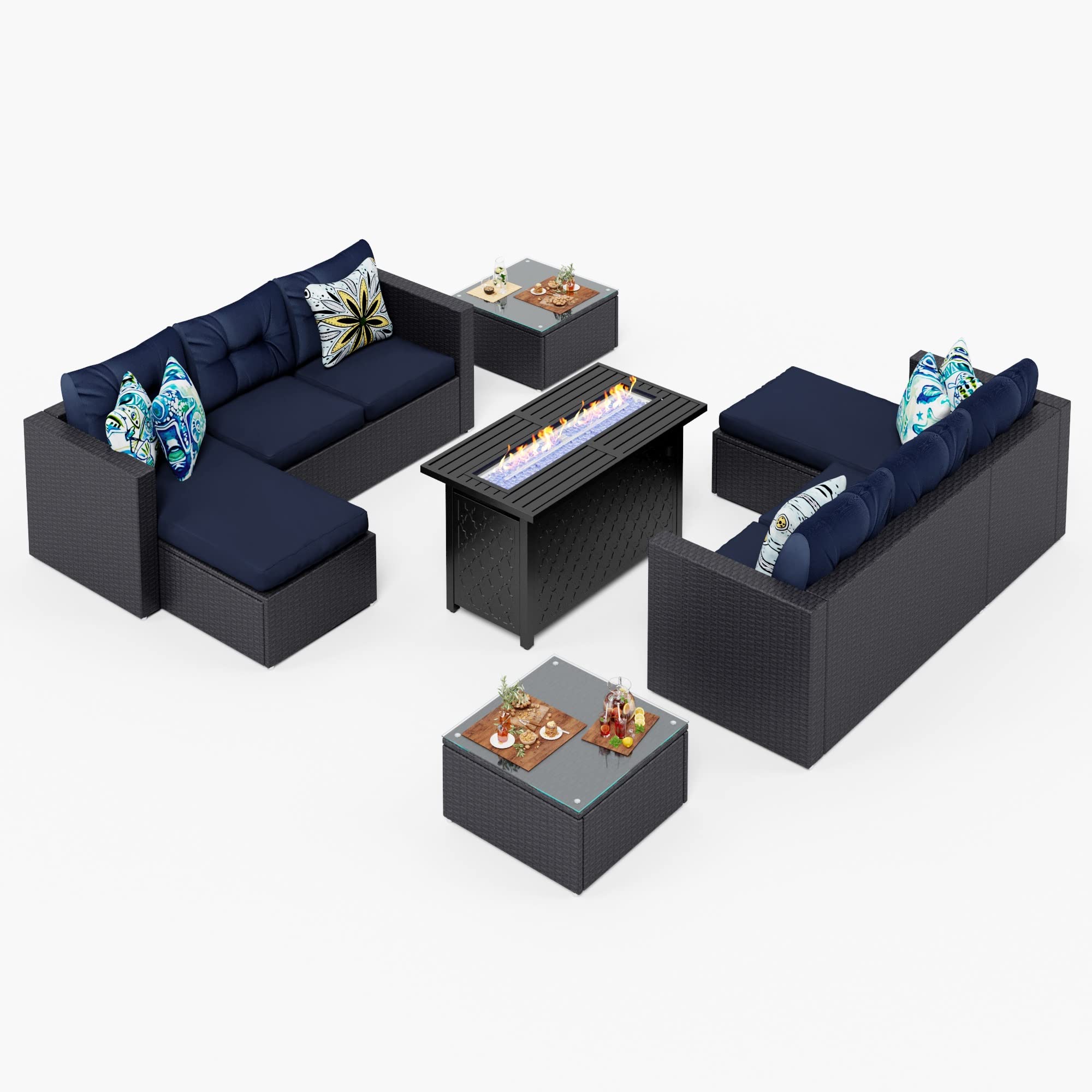 Buy Sophia & William Patio Furniture Set with 45Inch Fire Pit Table