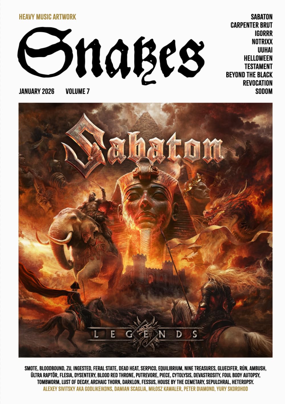 Snakes Vol.7: Heavy Music Artwork Magazine