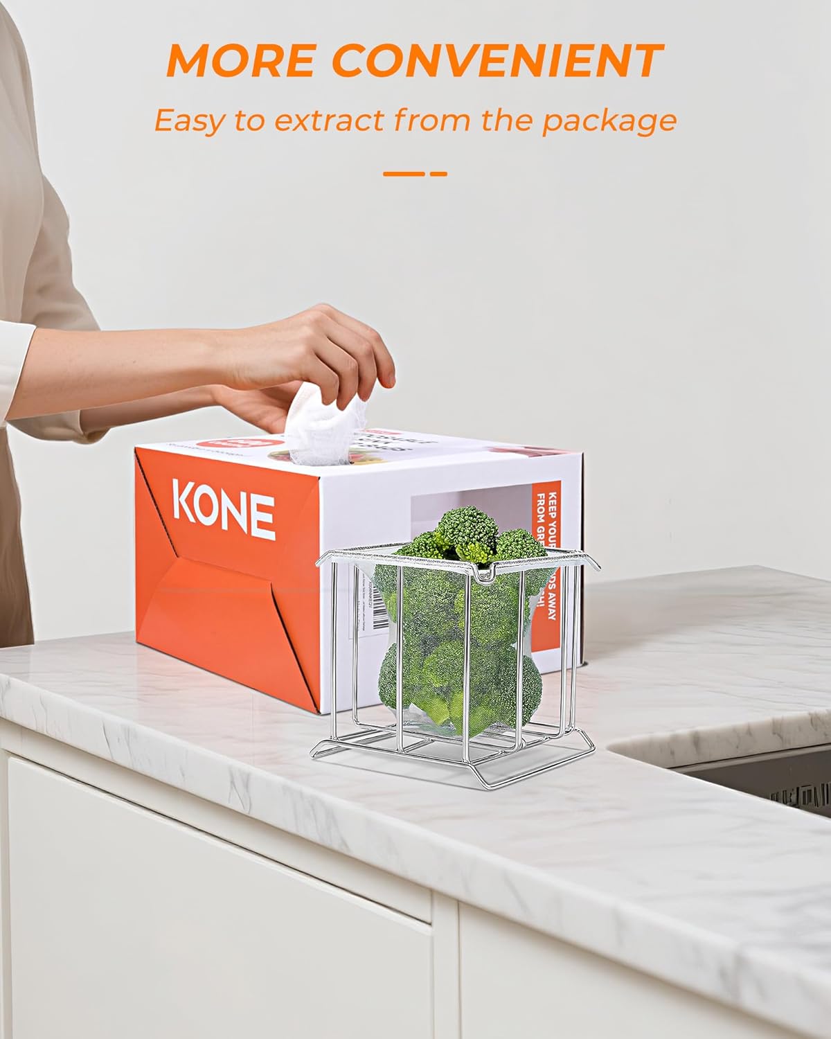 KONE Kitchen Sink Strainer Mesh Bag- 600 PCS Large Disposable Sink Net Strainer Filter Bags for Collecting Kitchen Food Waste Leftover Garbage, Fits Deep Sink Strainer Basket