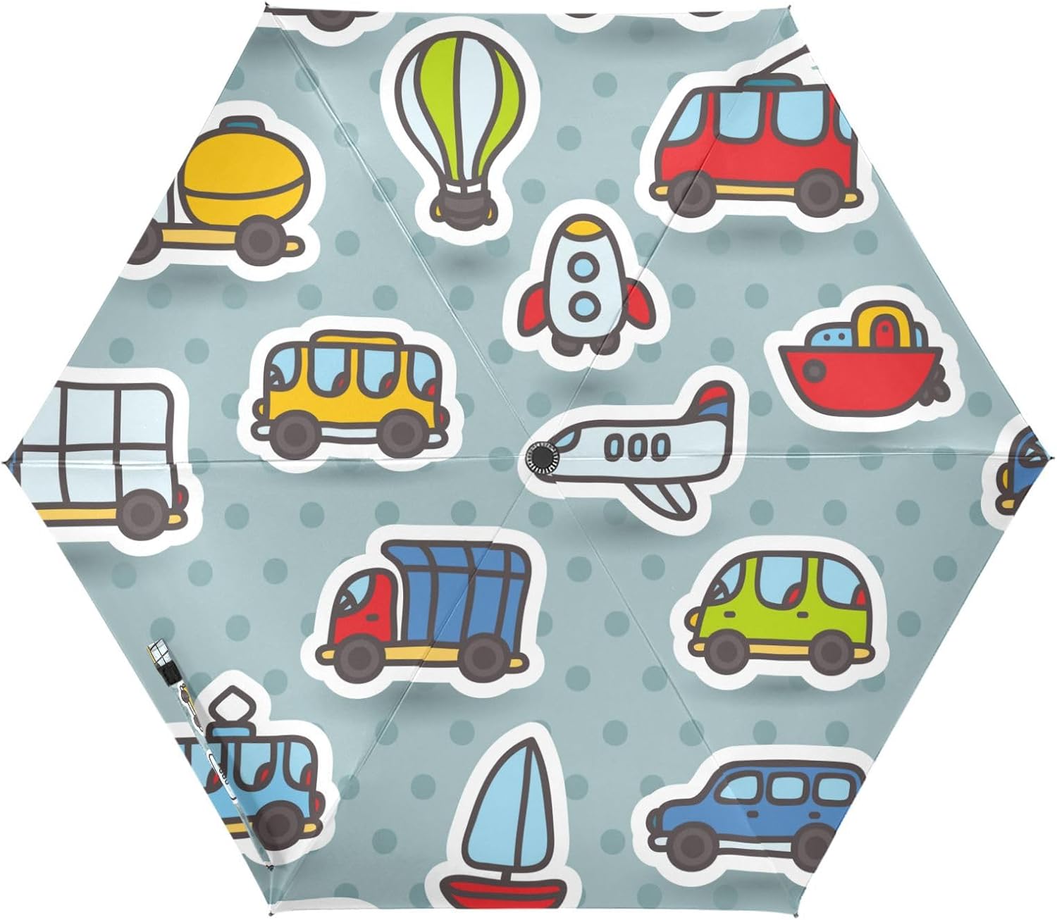 Cute Bus Truck Airplane Tram Trolleybus ROCKETS Balloon Helicopter Boat Minivan UV50+ umbrella with case in beach wind and rain protection big umbrellas for rain auto open