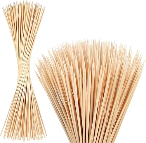 Miniatura 1 de 150 palitos para asar malvaviscos, palitos de malvavisco de 30 pulgadas para hoguera, pinchos de bambú de 0.197 pulgadas de grosor para asadores