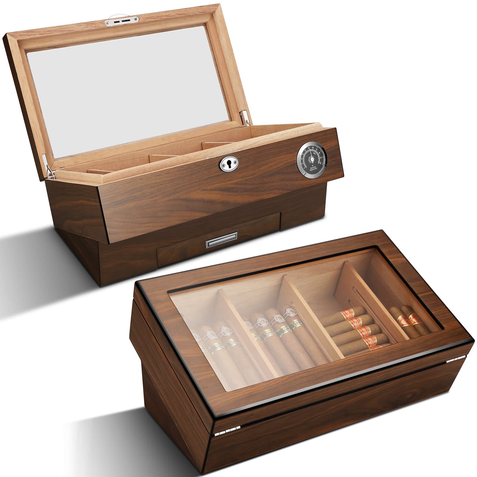 Buy Demcigar Cigar Humidor Large for 6090 Cigars with Hygrometer and