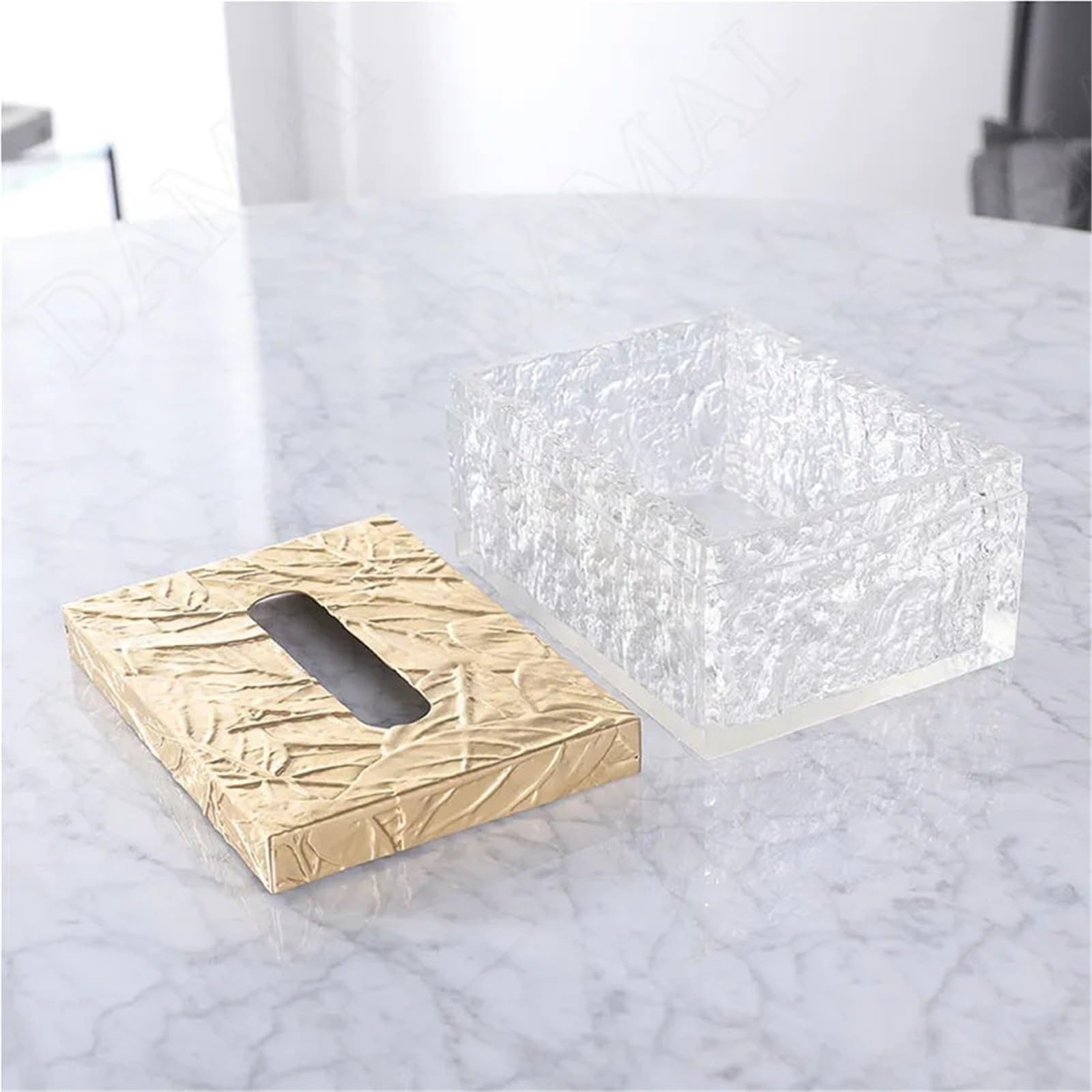 Fazzoletti di Carta Box Scatola for fazzoletti in resina di cristallo