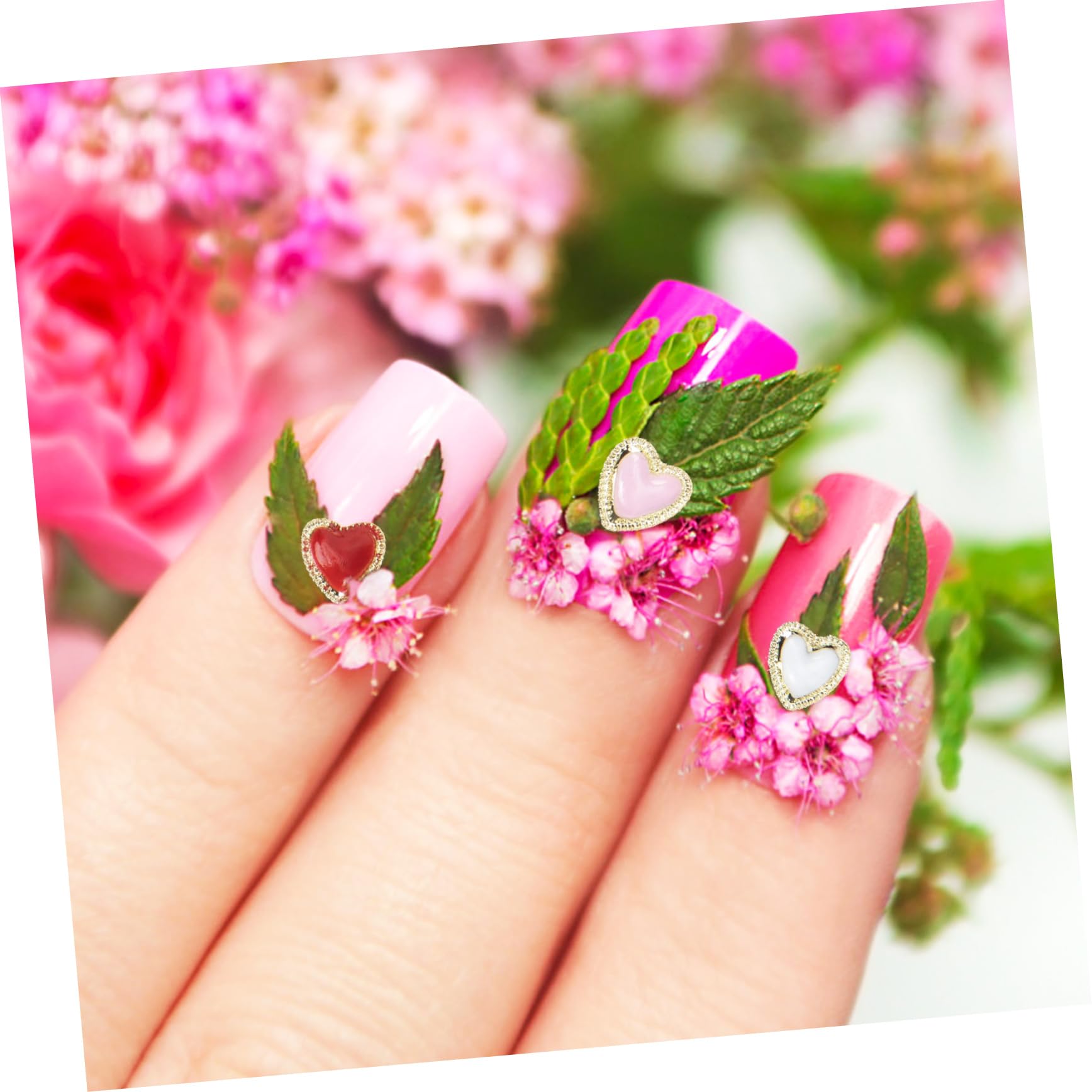 PACKOVE 5 Set Charm Per Unghie Stile Barocco Decorazioni Per Nail Art Accessori Creativi Per Unghie Con Design E Per Creazioni Te E Condivisione Tra Amiche 60 Pezzi*5
