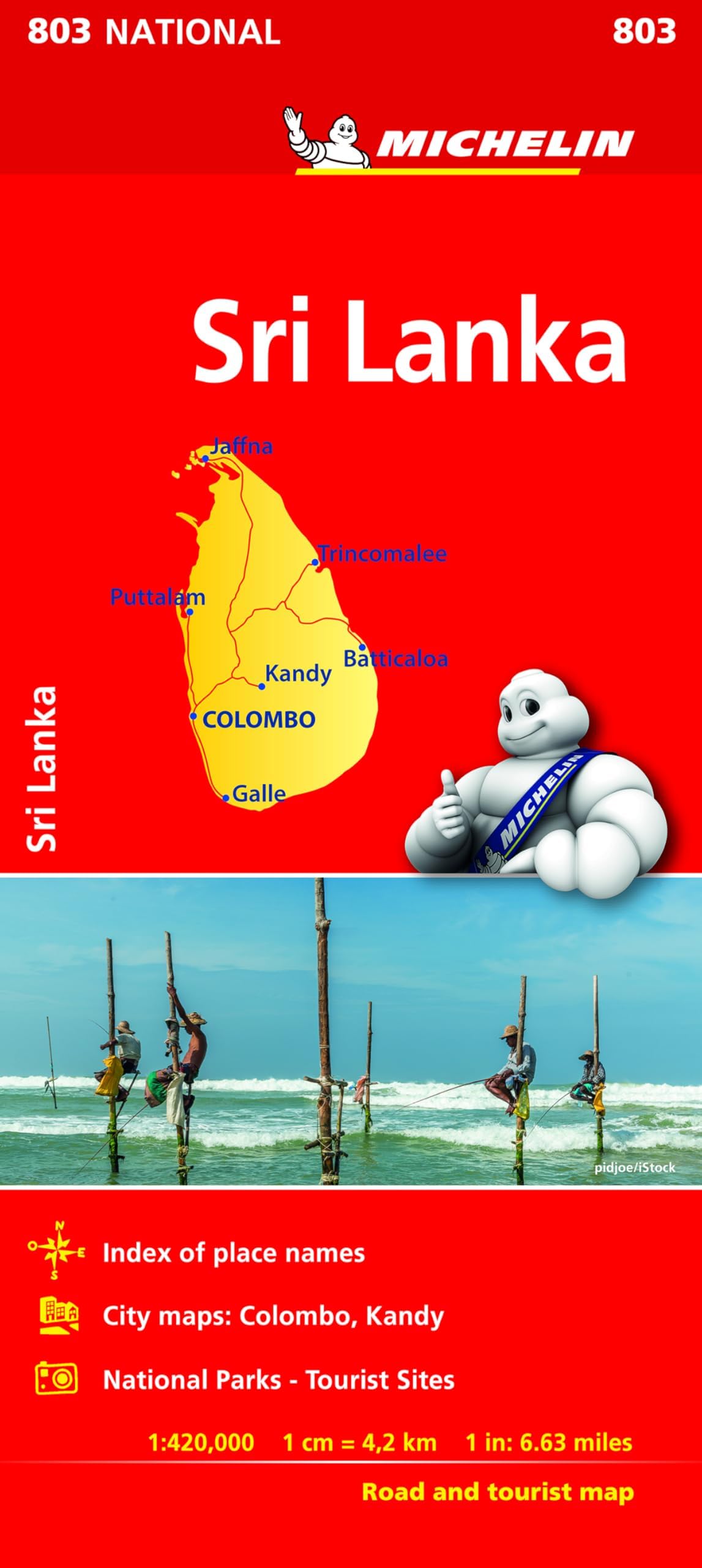 Michelin Sri Lanka Road & Tourist Map 803