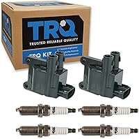 Vista 131 de Kit de Bobina de Encendido y Bujía de TRQ 8 Piezas Bujías de Iridio Compatibles con Toyota Tacoma 2005-2014 4Runner 2010 Tacoma 2015-2021