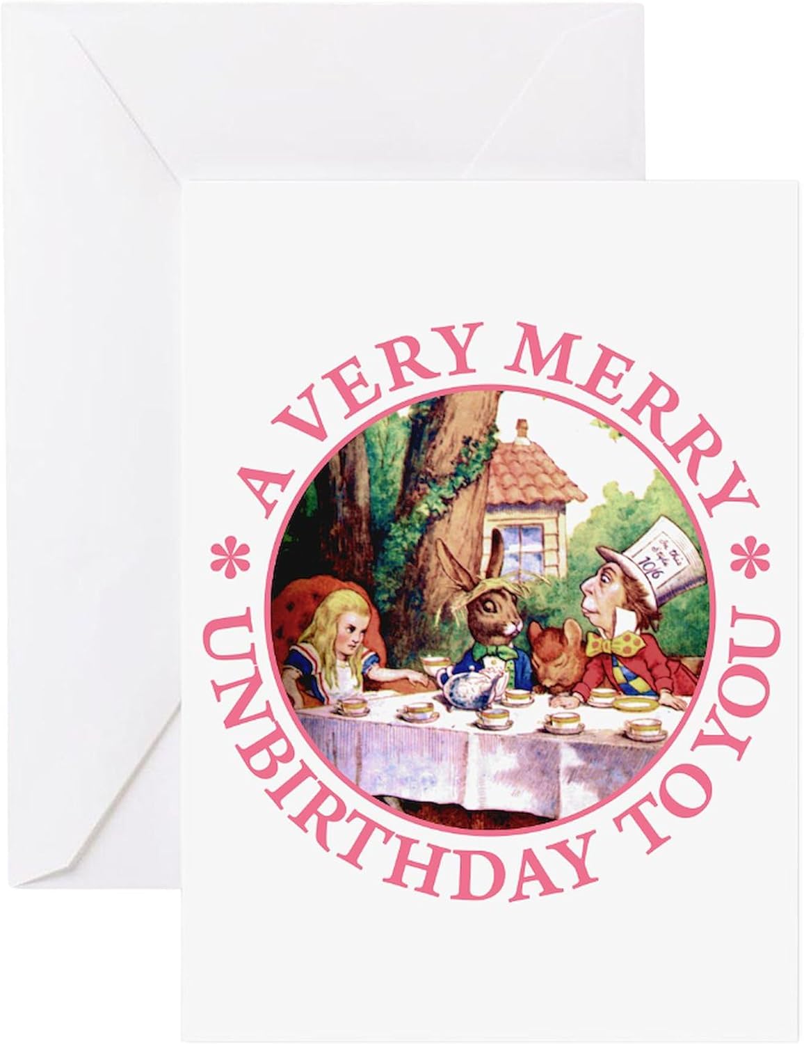 CafePress A Very Merry Unbirthday To You Greeting Cards (Pk Folded Greeting Cards (10-pack) Matte