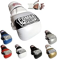 Vista 11 de Combat Sports Max Strike - Guantes de entrenamiento MMA, guantes sin dedos con palma abierta para MMA, Muay Thai y Kickboxing