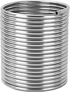 BACOENG 3/8" x 50Ft 304 Wort Chiller, Stainless Steel Tubing Coil for Ice Bath Beer Brewing Tubing Coil, Water Cooler Equi...