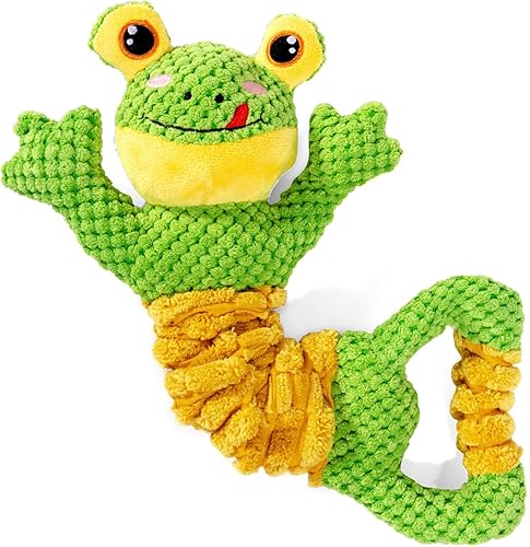 Sedioso Juguete chirriante para perro, juguete duradero para perros de raza grande, juguete interactivo para perros de tira y afloja, juguete de