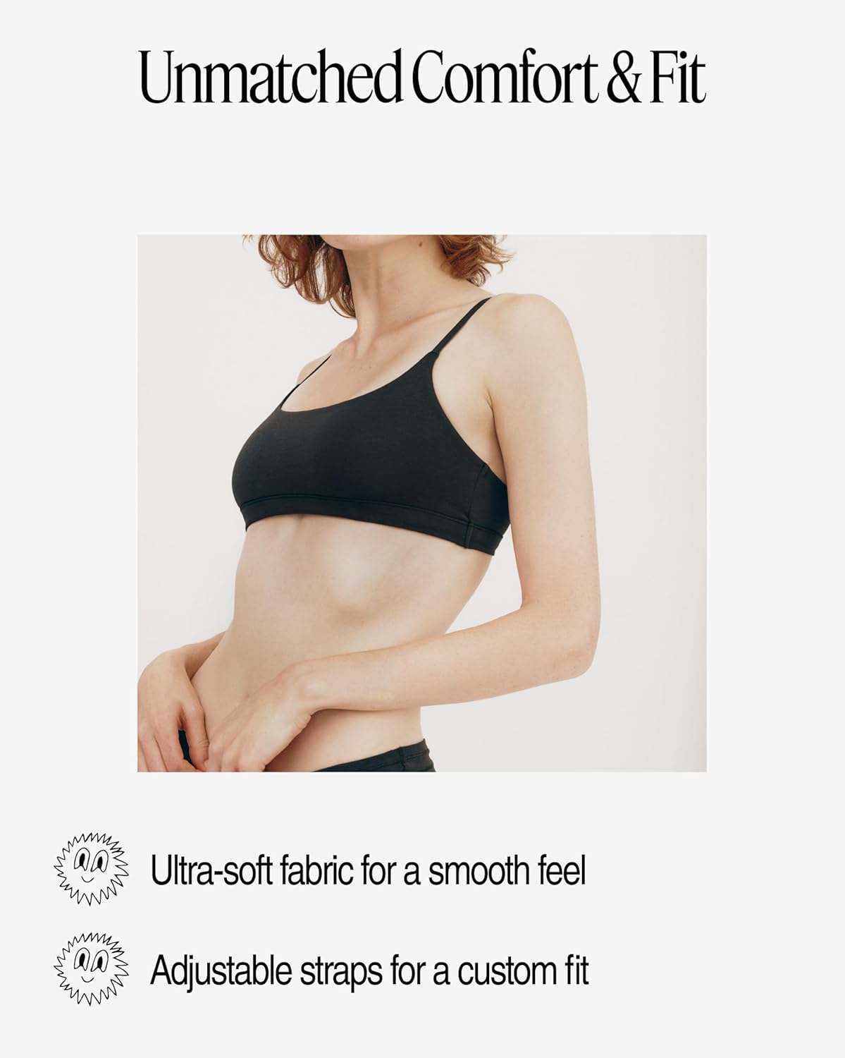 Organic Basics Women's Flex Scoop-Neck Cotton Bralette - Image 5