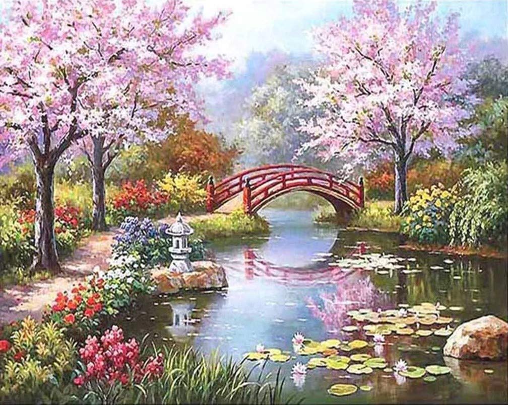 Awesocrafts Kit Pittura Con Numeri – Gatto Sulla Spiaggia – 40x50 Cm – Per Adulti E Bambini – Senza Cornice – Acrilici Inclusi