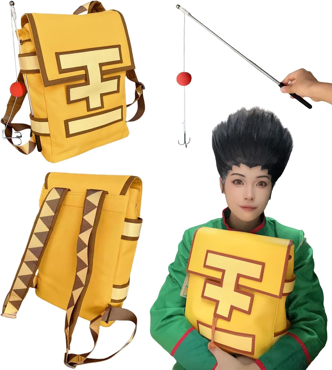 HUNTER×HUNTER ゴンのルアー マスコット　コスプレ　ハロウィン Amazon.co.jp: ハンターハンター 周辺 ゴン リュックバッグ バック