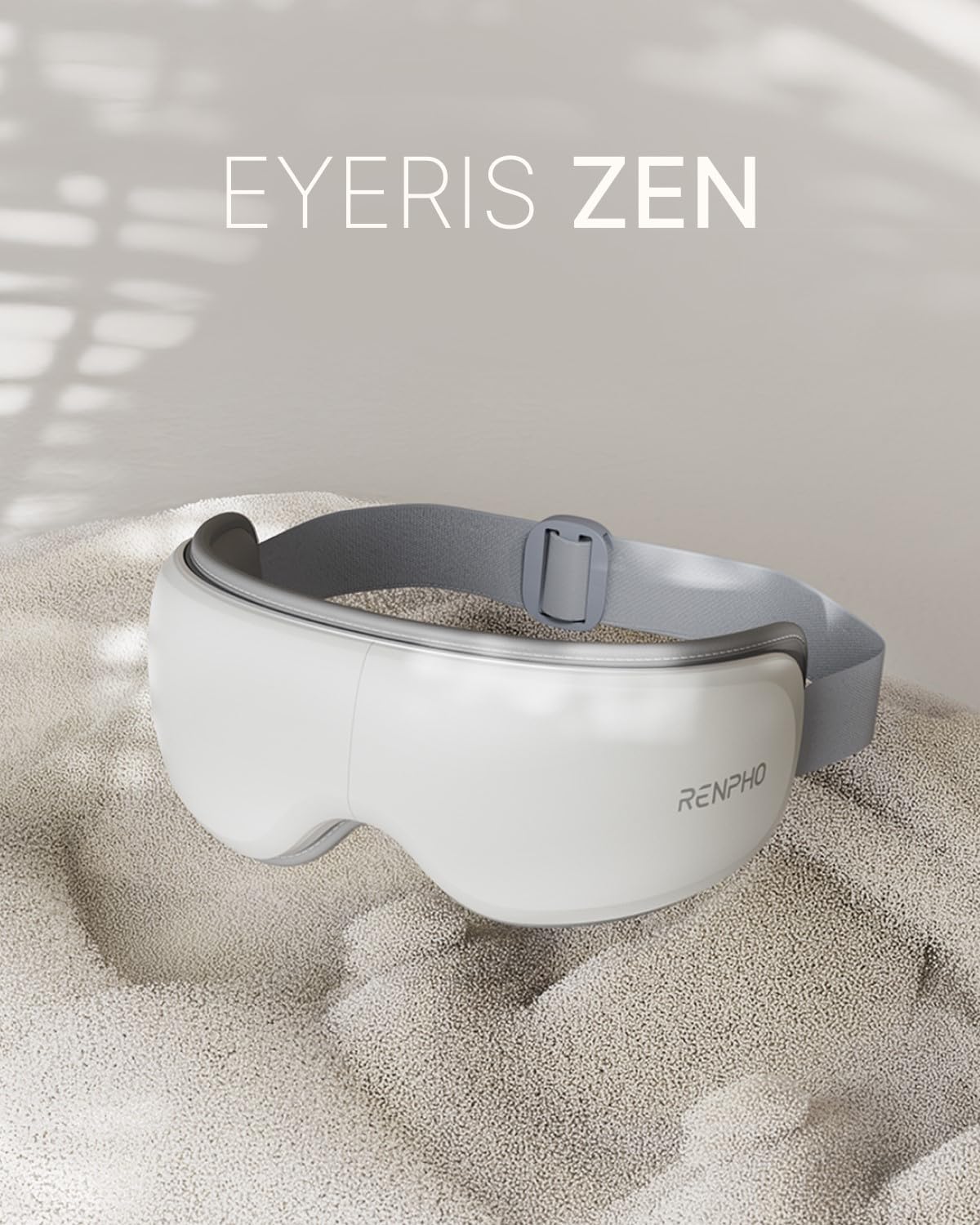 RENPHO Eyeris Masque de massage des yeux avec chaleur, masque chauffant et silencieux pour dormir, masseur du visage pour soulager les yeux secs, cadeau d'anniversaire pour homme et femme