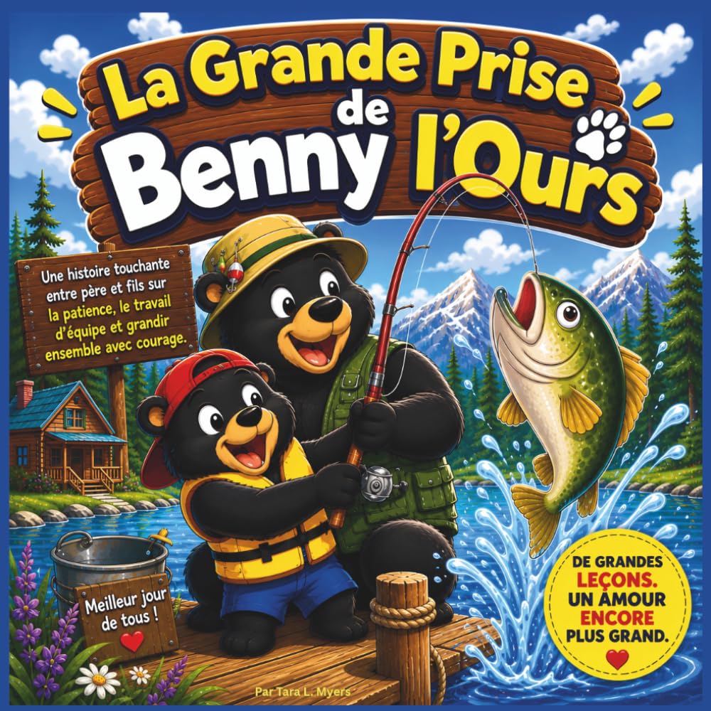 La Grande Prise de Benny l'Ours: Une histoire réconfortante de père et fils sur la patience, le travail d'équipe et le fait de devenir courageux ... les 3-8 ans (Children's Storybooks in French)