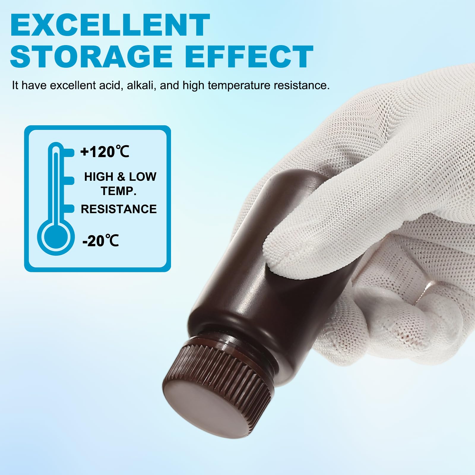 PATIKIL 6 Pezzi Bottiglie Di Plastica Per Reagenti, 17.6oz Bottiglie Modello Chimiche Di Grado Laboratorio HDPE Contenitori Stoccaggio Liquidi Antigoccia Per Reagenti Laboratorio, Marrone