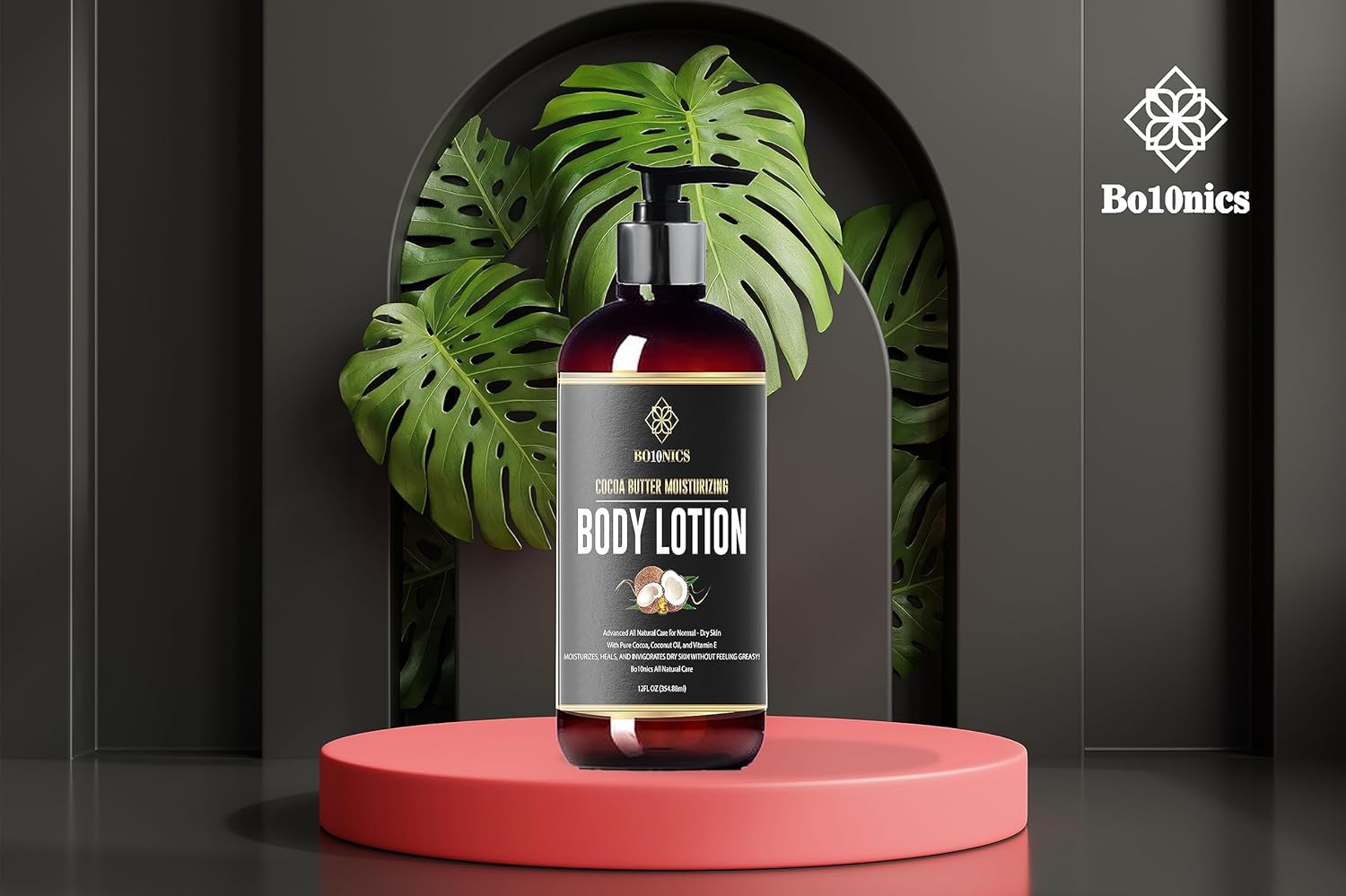 Cocoa Unisex Body Lotion for Dry Skin, 12Fl Oz Body Moisturizer with Intense Hydration for All Skin Types, Radiant and Glowing Effect for Stretch Marks, Fine Lines - Image 5