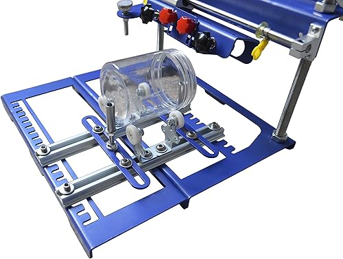 Miniatura 3 de TECHTONGDA Máquina de impresión de pantalla cilíndrica de 6x8 pulgadas para prensa de impresión de pantalla de seda cilíndrica de 6,7 pulgadas de