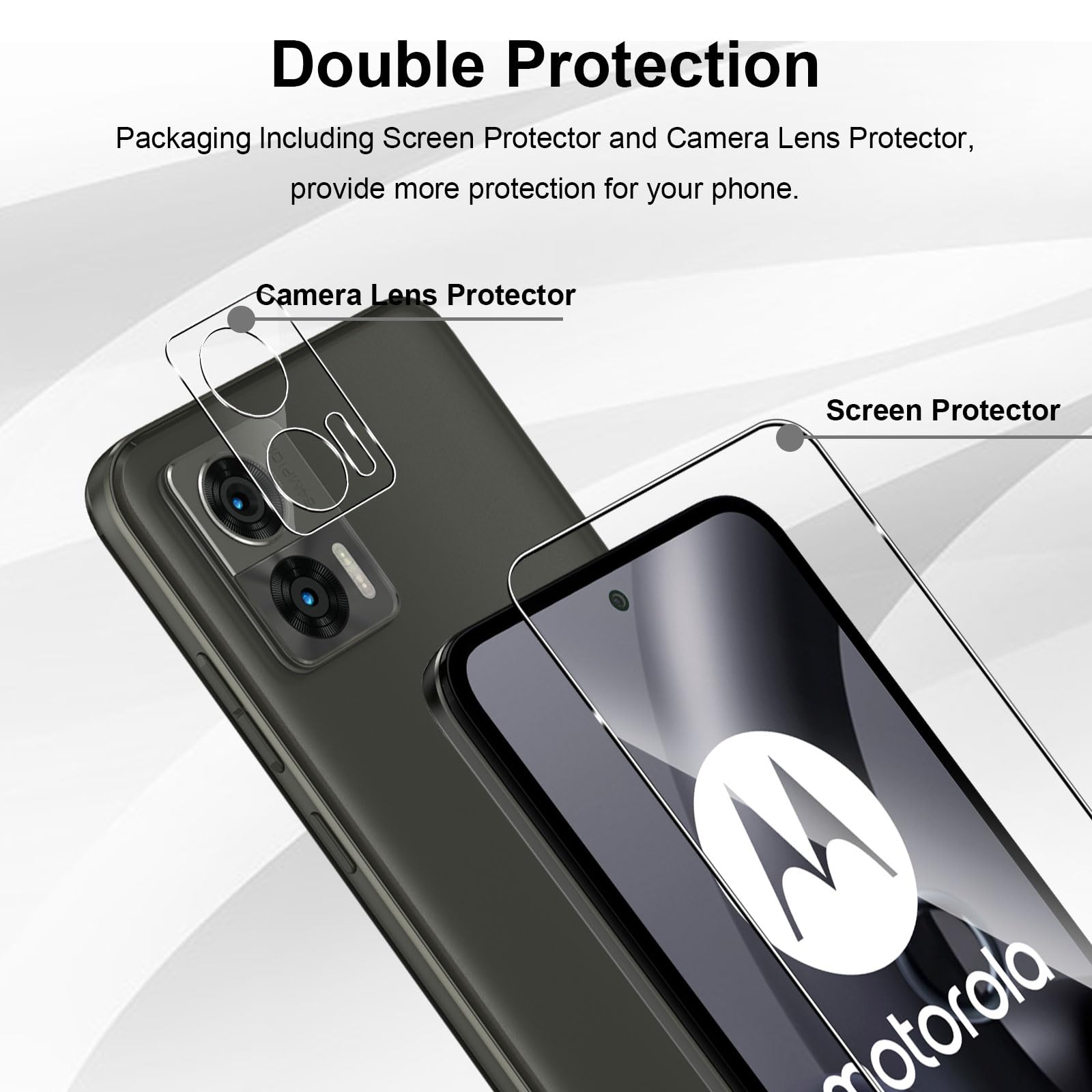 Vetro Temperato Per Motorola Moto Edge 30 Neo - 2 Pezzi Schermo + 2 Pezzi Fotocamera Posteriore - Durezza 9H Antigraffio