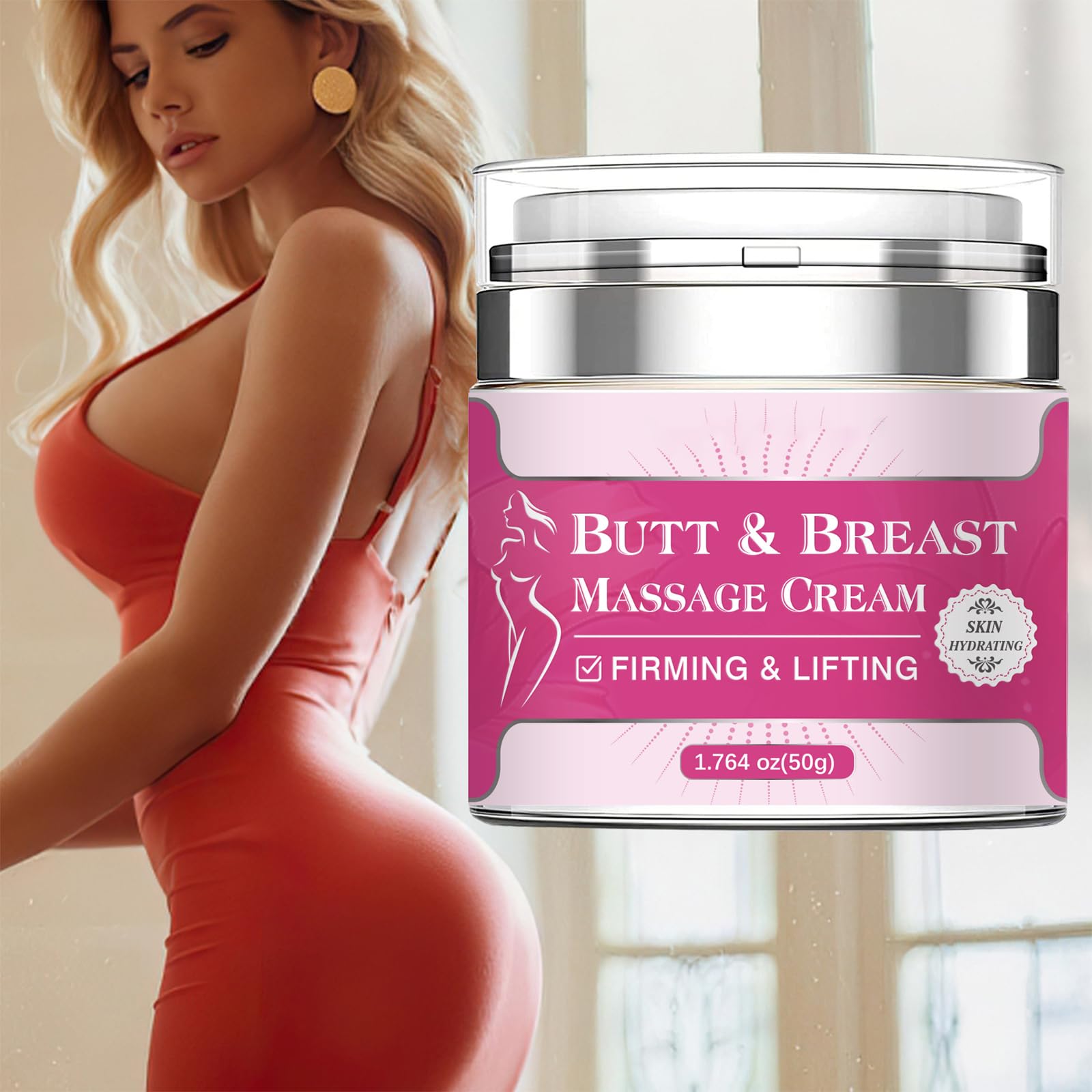 13 Crème d'amélioration de la Poitrine, 50g Crème Augmentante et Hydratante pour la Poitrine, Crème Raffermissante Et Lifting Pour Les Seins Crème De Massage Du Sein Crème