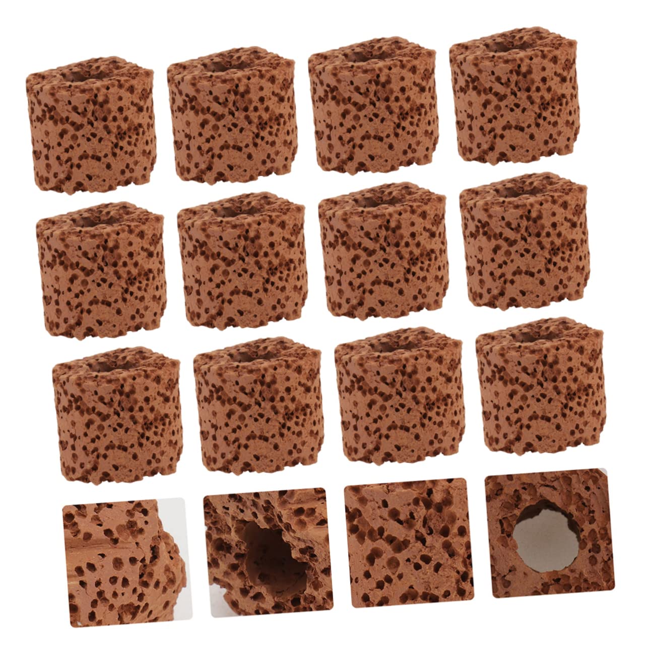 VANZACK 40 Piezas Anillo De Fijación De Césped Acuático Soportes para Plantas Subacuáticas Anillos Fijadores para Algas Acuáticas Antiflotación para Plantas Uso para Decoración De Acuario