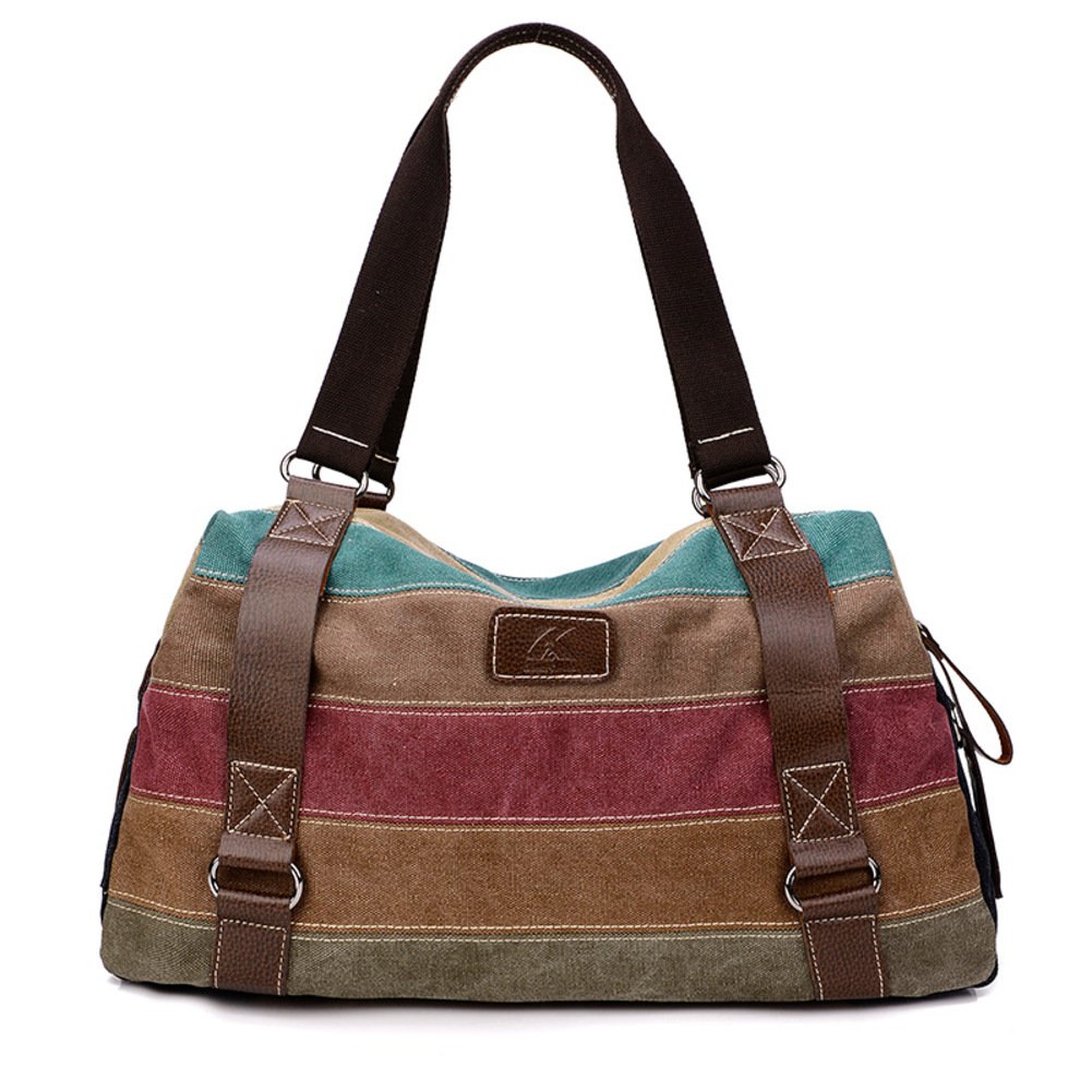 Sac à main toile et porte-documents fonctionnel avec bandoulière diagonale - 5