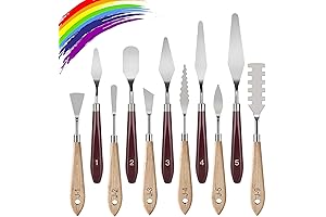 Professional Grade Palette Knife Set: Master Your Art with 11 Essential Tools