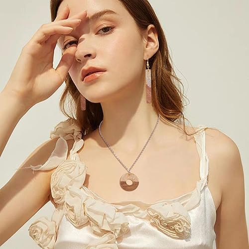 Miniatura 4 de Beadthoven - 20 piezas de 10 pares de dijes de madera de resina para bricolaje, aretes bohemios, colgantes de madera de resina de lámina de oro