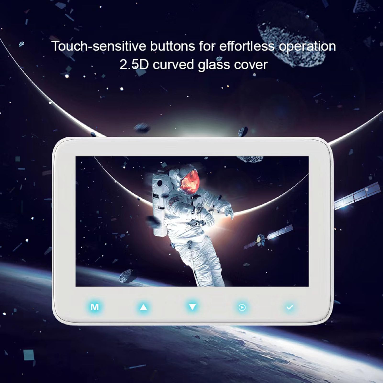 Voce per oculare elettronici Glomora, telecopera telecopica con videocamera 12 MP 4k 5 pollici a schermo TFT oculare elettronico per telescopi astronomici binoculari monoculari