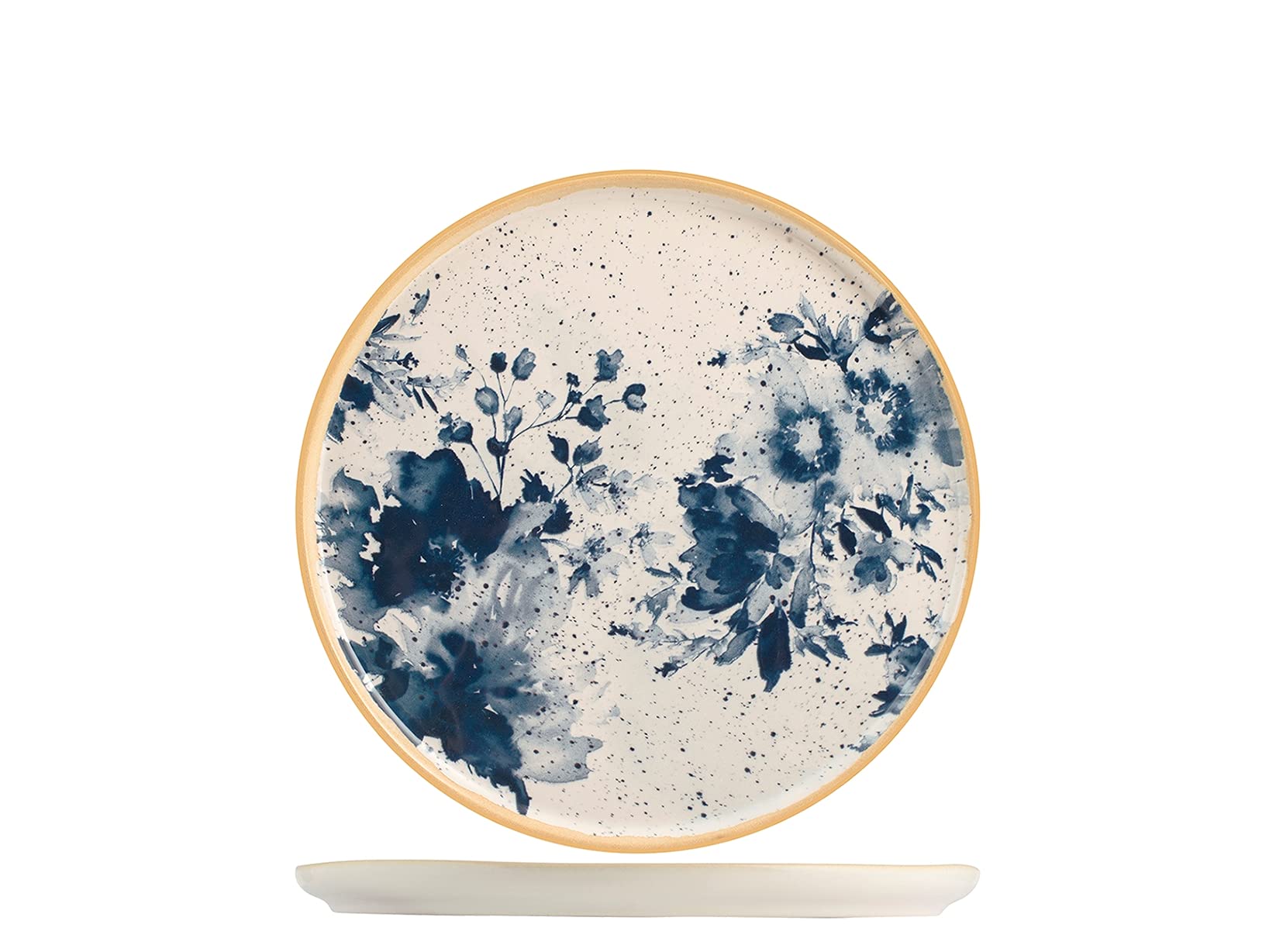 H&H 3241303 Fruit Plate Indigo, Stoneware, 21 cm