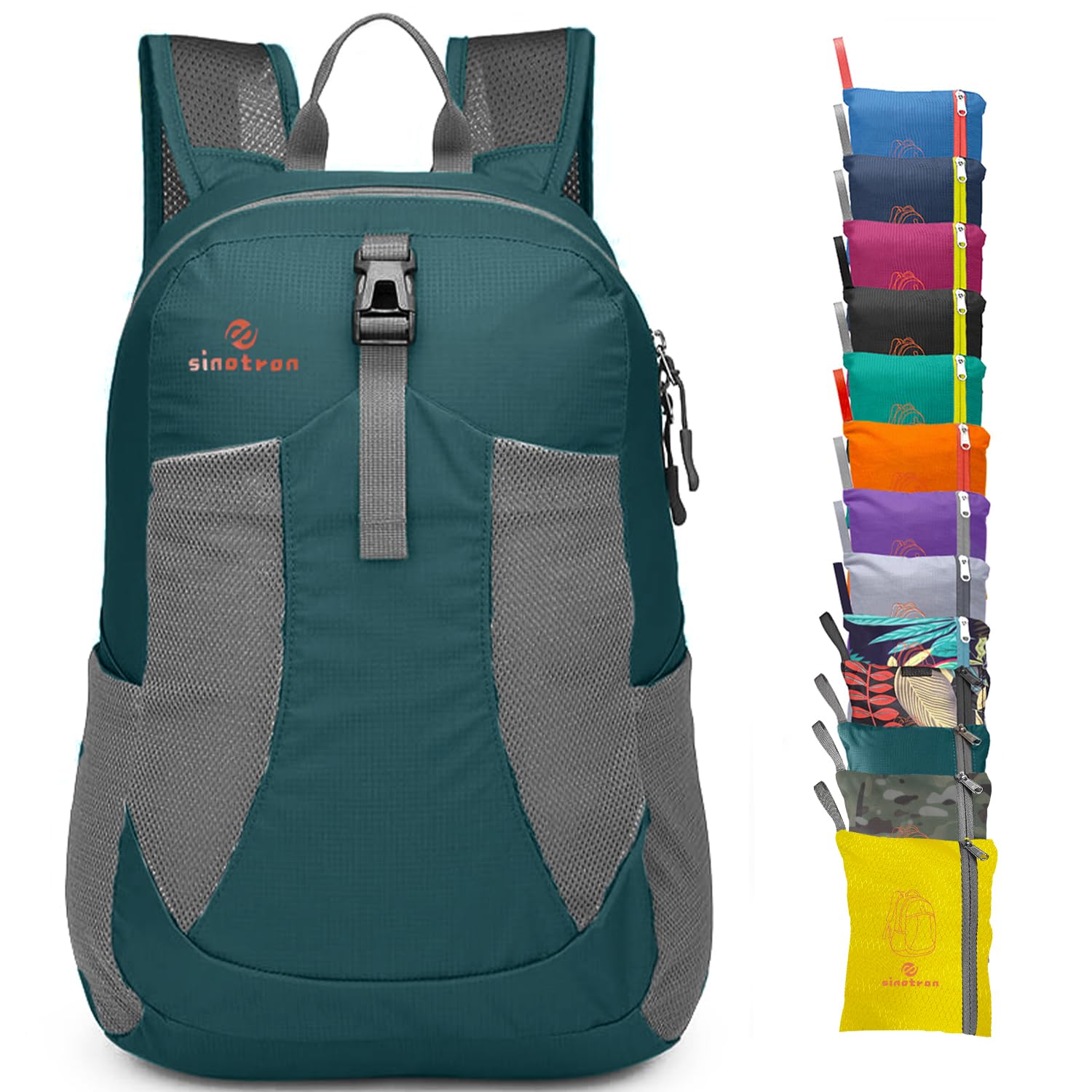 sinotron 22L Lightweight Packable Hiking Backpack, Small Hiking Backpack Day Pack for Women Men Travel Camping Vacation