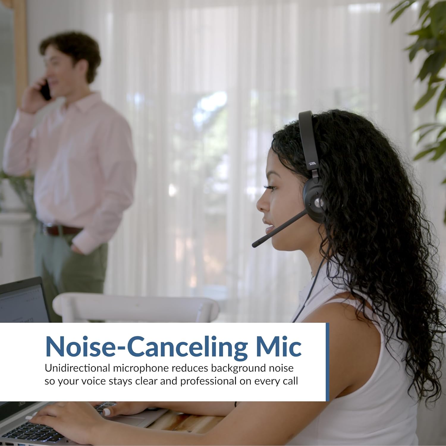 CA Essential USB Headset (HS-2000) – Professional Headset for Calls & Music, All-Day Comfort, Integrated Ear Cup Controls, Optimized for UC Platforms