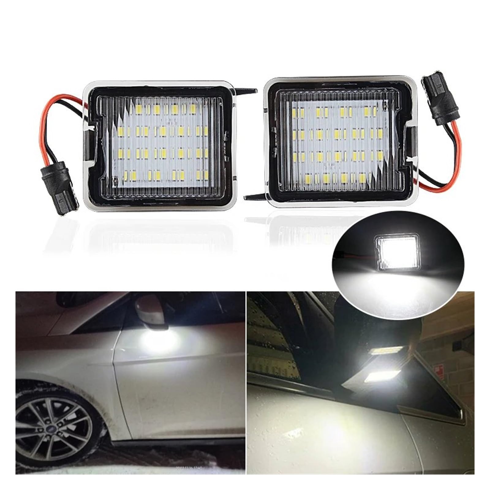 2 Luci Targa LED Xenon Bianco Per VW T6, Passat Variant B6/B7/B8 - Plug & Play, E-Prüfzeichen - Foto 5