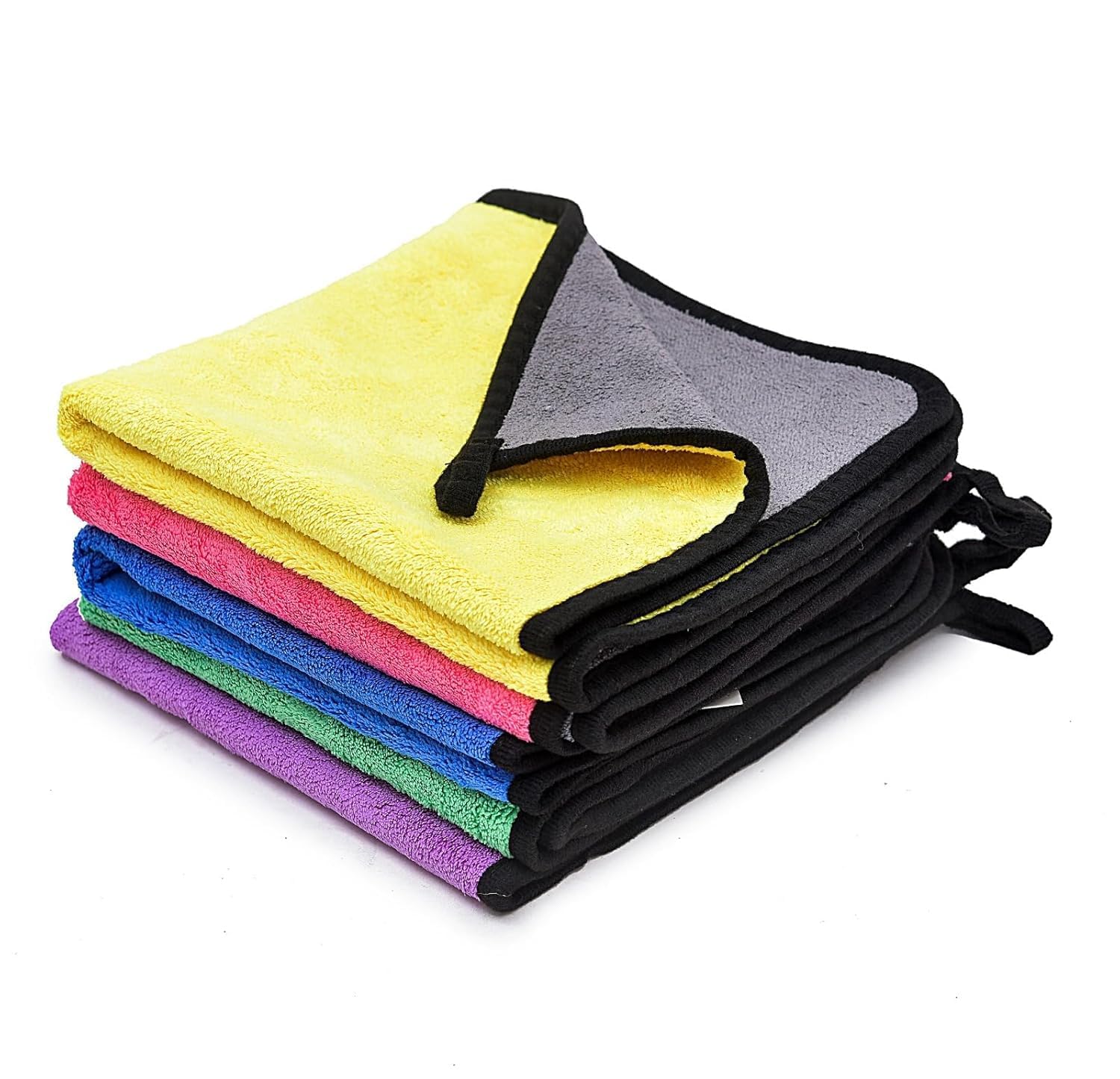 Microfiber Cleaning Cloth Towel Set of 2 | Ultra Soft, Lint-Free, Scratch-Free High Absorbent Microfibre Cloth for Car, Bike, Kitchen & Home Cleaning | Quick Dry Dusting & Polishing Towels-image-3
