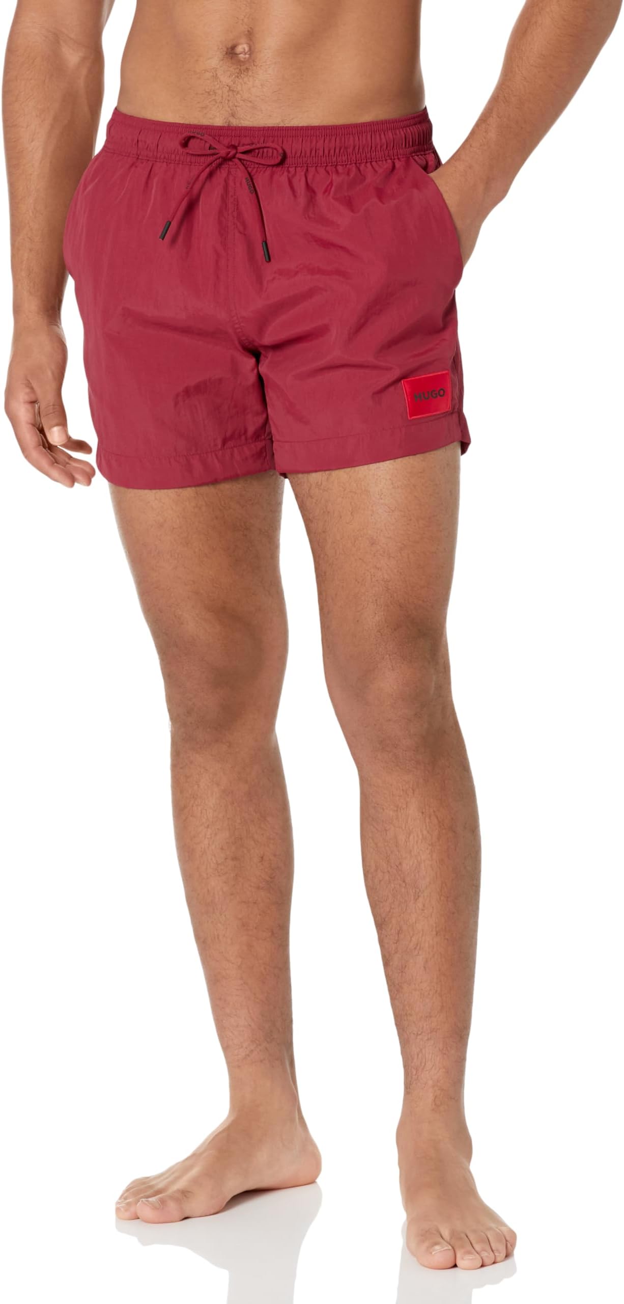 HUGOMen's Standard Square Logo Swim Trunk