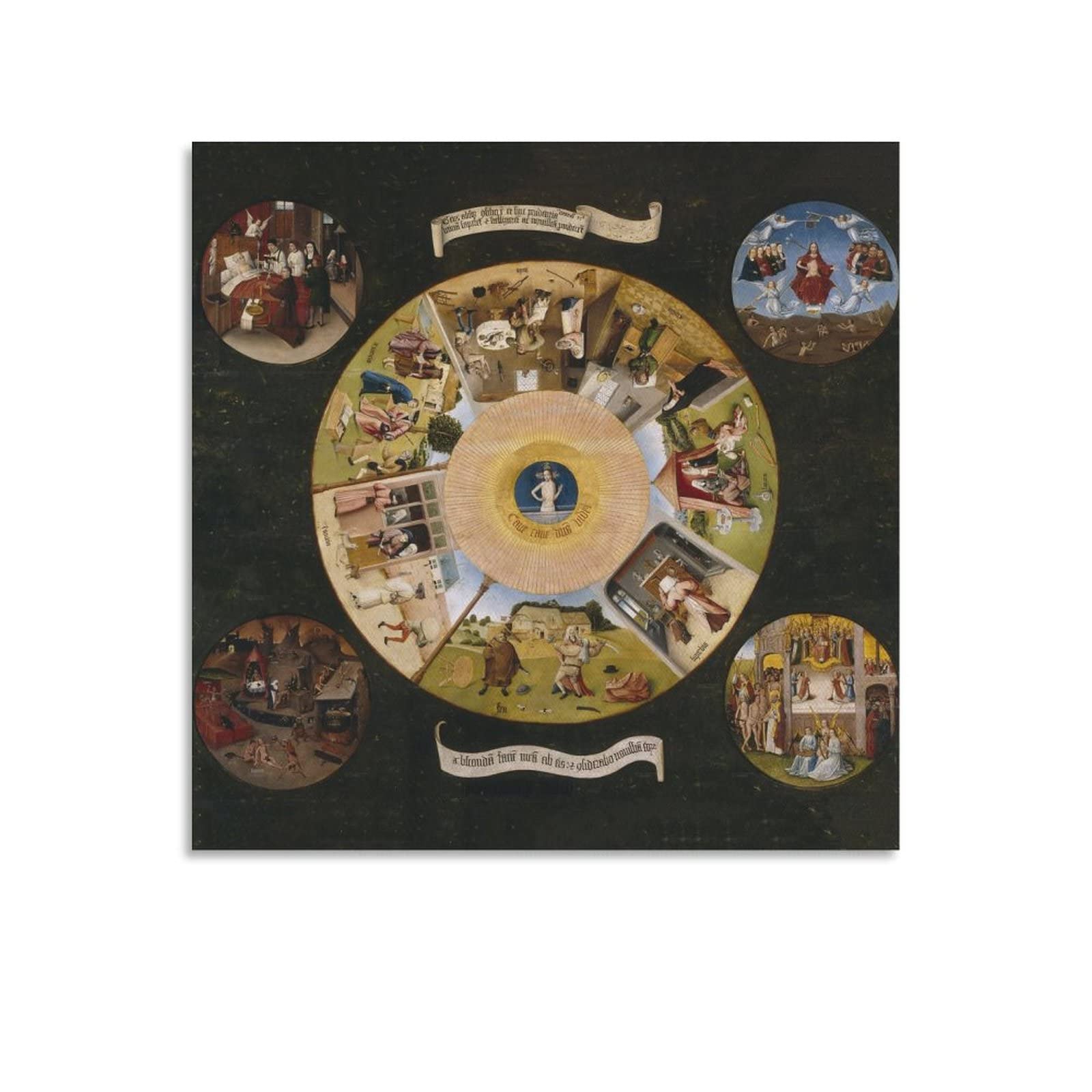 Amazon.co.jp: Hieronymus Boschヒエロニムス・ボス絵画作品『七つの