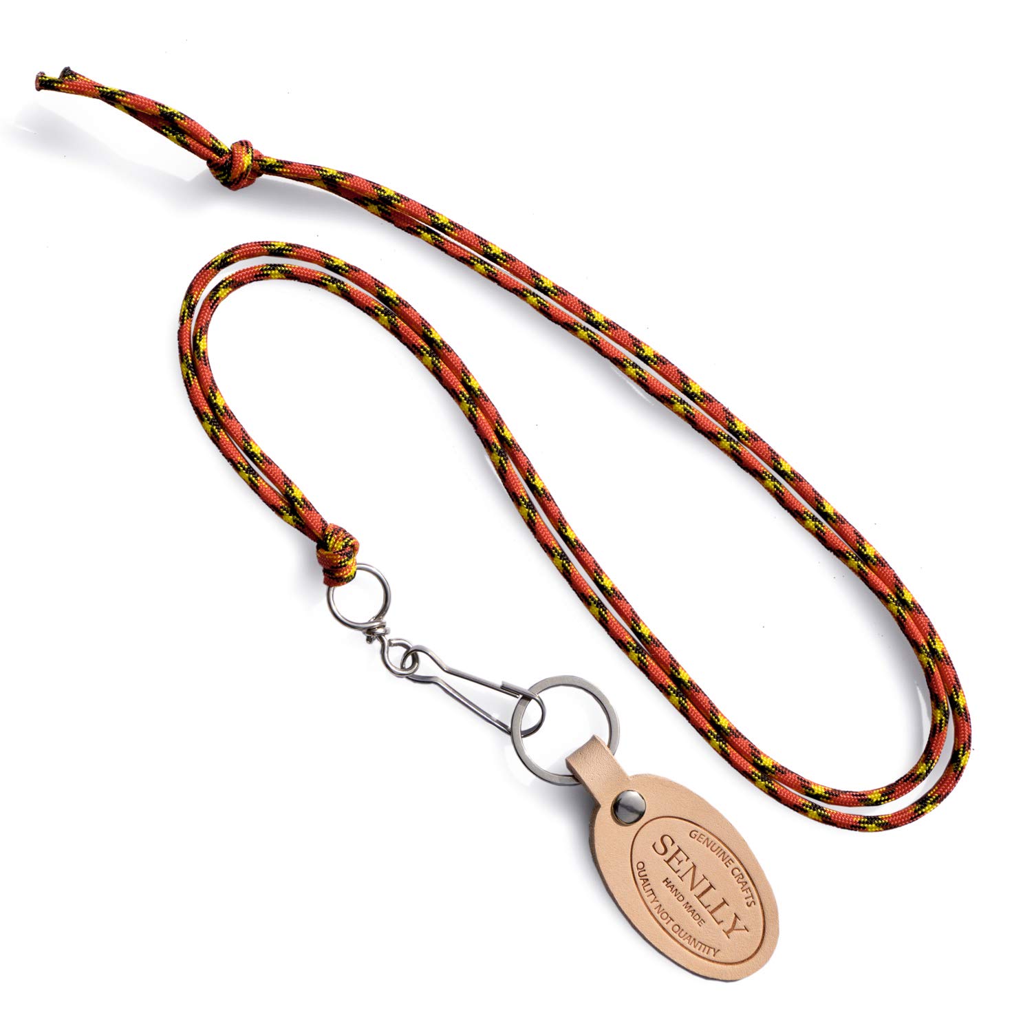 SENLLY Cool Sport Neck Lanyard Heavy Duty Outdoor Umberlla Cord Strap with Swivel Hook and Detachable Key Ring, for Id Badges, Card Holder, Key, Keychain, Cell Mobile Phone, Lightweight Items etc