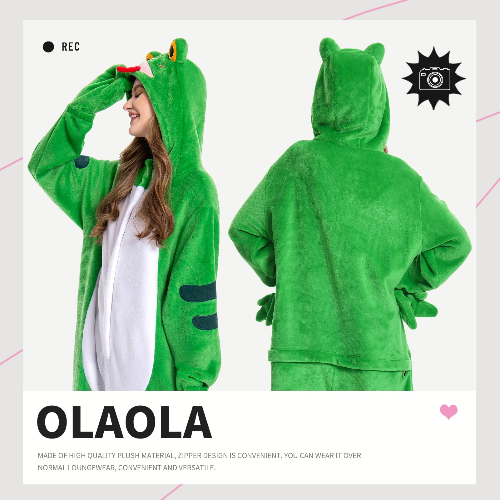 OLAOLA Combinaison pour Adultes Unisexe, Nouveauté Pyjama Costume pour Halloween, Doux Confortable Maison Vêtements de Nuit, Une Pièce Pyjama Cosplay Vêtements de Détente