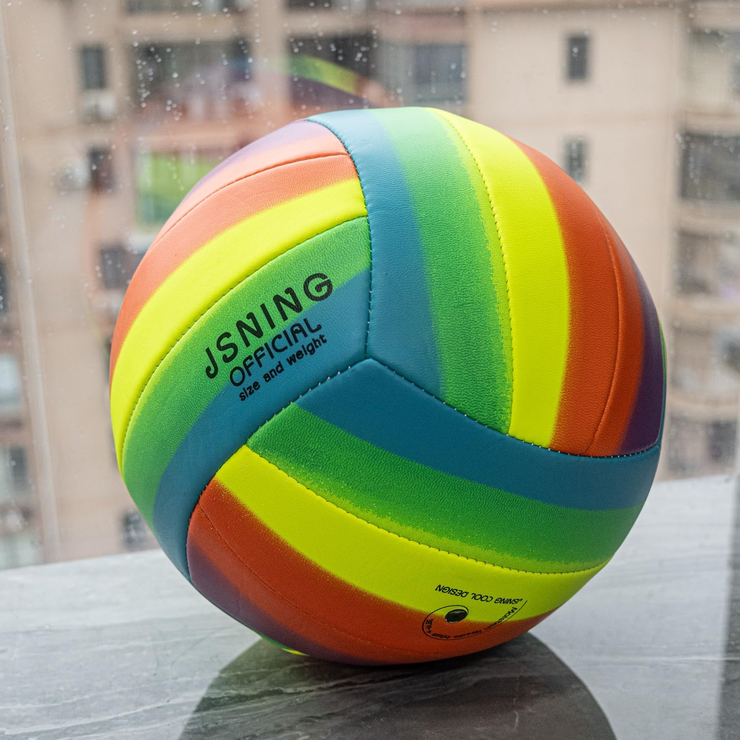 Graffiti-Volleyball, bunt, Grün, Orange, Lila, Rosa, Volleyball, weiche Haptik, Strandvolleyball für drinnen und draußen, Strandspiel, offizielle Größe 5