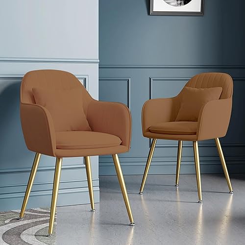 IFAST Velvet Dining Chairs Set of 2 Upholstered Accent Chairs Side Chair with Metal Legs for Living Room,Dining Room, Bedroom, Kitchen,