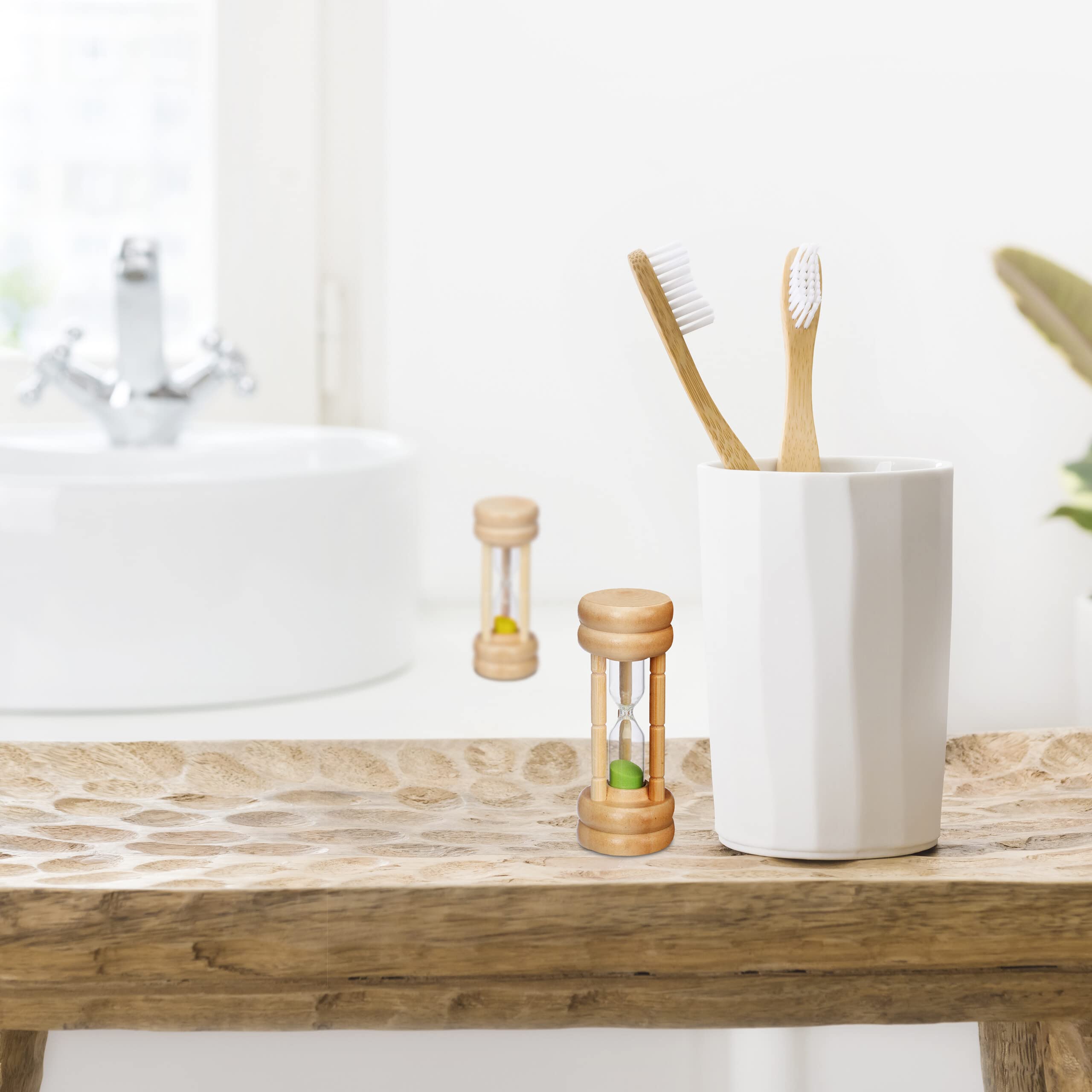 Set 5 Clessidre A Sabbia Colorata - Timer Da 3,5,10,15,30 Minuti | Per Cucina, Giochi, Ufficio - Foto 11